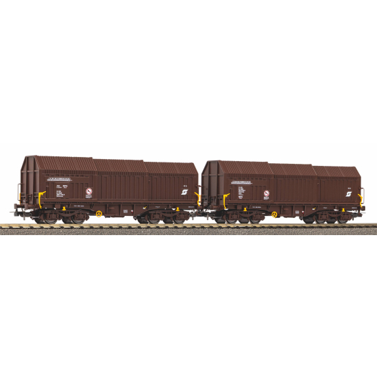 PIKO 28317 Zestaw 2 wagonów towarowych teleskopowych H0 1:87